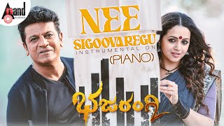 Bhajarangi 2  Nee Sigoovaregu Instrumental On Piano  DrShivarajkumar  Sid Sriram [upl. by Garrity]