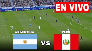 🔴EN VIVO Argentina vs Perú I Eliminatorias Mundial CONMEBOL 2026  TRANSMISIÓN COMPLETA [upl. by Yenitsed437]