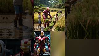 SUPERHEROES farm rice together as a good story ❤️ Marvel DC universe all Avengers character shorts [upl. by Joon957]