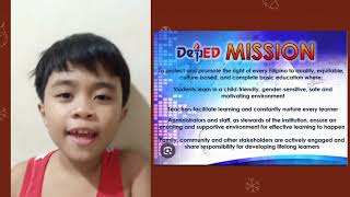 deped mission and vision [upl. by Nelo]