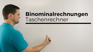 Binomialrechnungen mit Taschenrechner Casiofx Binomialverteilung  Mathe by Daniel Jung [upl. by Seraphina93]