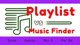 Converting Music Finder Tyros to Playlist Genos PSR SX700900  description of the procedure [upl. by Jit]