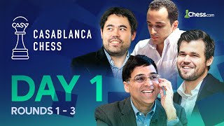 Magnus Faces Old Foes Vishy amp Hikaru Along With Bassem In A New Format Casablanca Chess 2024 Rd 13 [upl. by Willing874]