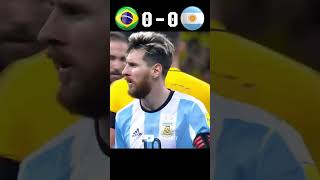 Messi vs Neymar Brazil vs Argentina 2018 World Cup Qualifiers football shorts [upl. by Liscomb]