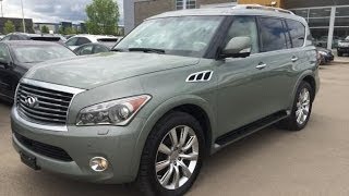 Pre Owned Green 2011 Infiniti QX56 4WD 4dr 8pass  Calgary Alberta Canada [upl. by Rellek]