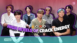 bts emitting high levels of crack energy on american interviews bts crack [upl. by Eibrab]