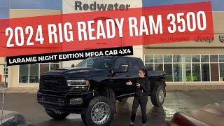 New 2024 Rig Ready Ram 3500 Laramie Night Edition Mega Cab 4x4  Stock  RR39824  Redwater Dodge [upl. by Pepper926]