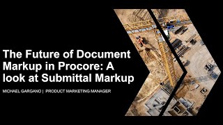 The Future of Document Markup in Procore A look at Submittal Markup [upl. by Nedia585]