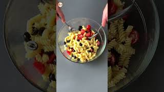 Salade de pâtes prête en 10 minutes 🥗 salade pasta pates piquenique recettefacile recette [upl. by Annair]