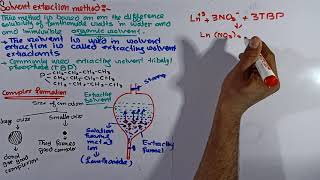 Part4 Extraction of lanthanides  Solvent extraction method for extraction of Lanthanides [upl. by Odnamla]