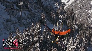 ISCHGL SKYFLY  Zipline auch im Winter in Betrieb [upl. by Galen]