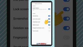 Screen Locking Sounds  How To Turn On Off Lock Screen Sound shorts youtubeshorts uniquetechtips [upl. by Marrin]