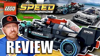 Lego Speed Champions Review 76909 MercedesAMG F1 W12 E Performance amp MercedesAMG Project One 2022 [upl. by Atinad]