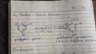 Lecture65 Phenols Hauben Hoesch Reaction by Miss Sapna Chouhan [upl. by Alarise]