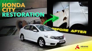 quot10YearOld Honda City Restoration From Rusty to Remarkablequot  Taffeta White [upl. by Eatnoj]