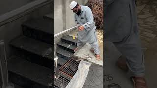 How to install SS railing Steel railing fixed syed adnan steel no  6 whatsapp 03169574475 [upl. by Yurik561]