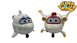 Astra amp Astro  Super Wings Transformable Toy 샛별 amp 한별 출동 슈퍼윙스l [upl. by Ayotahc]