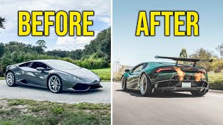 FULL BUILD  BUILDING A TWIN TURBO WIDEBODY LAMBORGHINI HURACAN [upl. by Ultima]