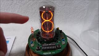 Mr Nixie Cyclox Mark 2 IN18 nixie tube clock [upl. by Sair]