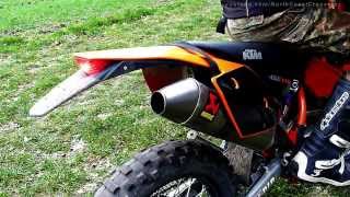 KTM EXC 450 Akrapovic titan withwithout dBKiller HD [upl. by Anastassia]