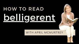 How to Read BELLIGERENT  Learn Reading [upl. by Hallette671]