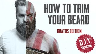 HOW TO TRIM YOUR BEARD AT HOME  KRATOS DIY EDITION [upl. by Imhskal266]