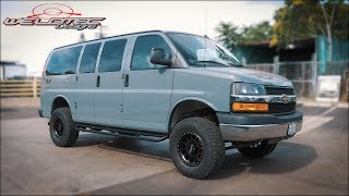 Chevy Express Van Tour  Passenger van conversion 4x4 [upl. by Bowden]