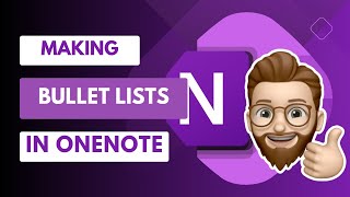 Easily Create Bullet Lists in OneNote with Keyboard Shortcuts [upl. by Saville]