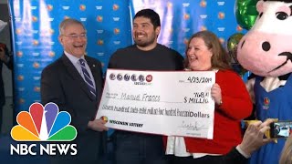 Lottery Winner On 786 Million Prize ‘I Pretty Much Felt Lucky’  NBC News [upl. by Faubion692]