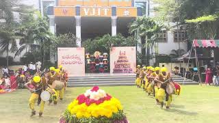 OGGU DOLU PERFORMANCE AT HYDERABAD  BATHUKAMMA EVENT [upl. by Nwahsek]