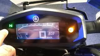 2019 Yamaha FZ V30 speedometer console explained [upl. by Oona]