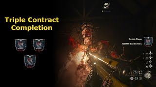 Completing 3 contracts on Groesten Haus  COD WW2 Zombies [upl. by Rosel]