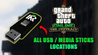 GTA Online The Contract  All USB  Media Sticks Locations [upl. by Salokin]