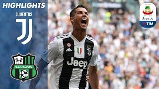 Juventus 21 Sassuolo  Ronaldo Scores First Juventus Goals  Serie A [upl. by Byrom282]