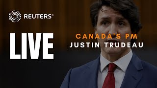 LIVE Canadas Trudeau addresses Parliament on Emergency Act [upl. by Davine]