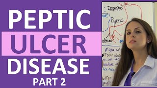 Peptic Ulcer Disease Pharmacology and Nursing Care  Gastric and Duodenal Ulcer NCLEX Lecture Part 2 [upl. by Yema276]