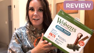 REVIEW WHIMZEES by Wellness Long lasting Dog Chews Value Box [upl. by Eitirahc]