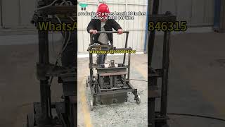 245 cement block machine produces 520MM long and large hole bevel head hollow bricks shorts [upl. by Lovell]