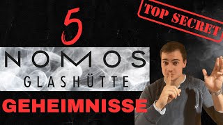 Nomos Glashütte 5 Geheimnisse hinter der Uhrenmarke [upl. by Larimore]