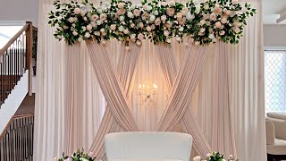 DIY Floral Backdrop DIY Wedding Backdrop [upl. by Saoj]