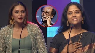 Actress Eswari rao amp Huma qureshi Speech  KAALA Grand Press Meet Filmylooks [upl. by Lennon]