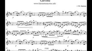 Gavotte Rameau  Play Clarinet [upl. by Ardnued]