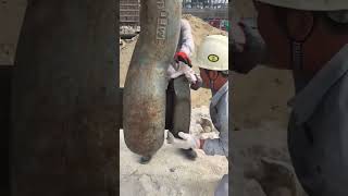 Giant hook nut installation process Good tools and machinery can increase work efficiency [upl. by Atteynek]