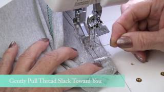 How to Finish a Coverstitch in the Round  Coverstitch Hems and Necklines [upl. by Llekcor544]