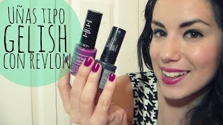 Uñas tipo Gelish con Revlon Colorstay Gel Envy Review [upl. by Norrabal]