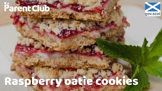 Tasty Video Healthy Raspberry Oatie Cookies [upl. by Tnert]