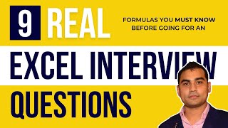 Data analyst interview  Excel Interview Questions and answers  Excel test for job interview Hindi [upl. by Otinauj248]