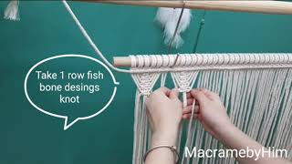 DIY Macrame Curtain Super easy fast Hướng dẫn thắt rèm macrame cực xinh siêu nhanh [upl. by Eidod]