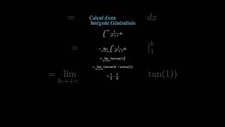 Calcul dune intégrale généralisée arctan intégrale maths education fonction [upl. by Rednasxela581]