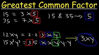 How To Find The Greatest Common Factor Quickly [upl. by Dolores]